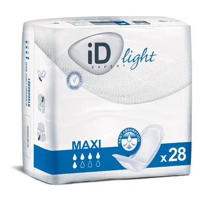 VLOŽKY ABSORPČNÍ ID EXPERT LIGHT MAXI 1000ML,COTTON FEEL,28KS