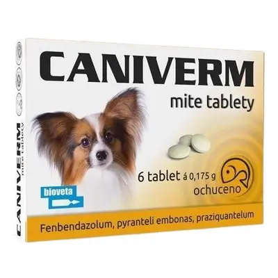 Caniverm mite pro psy a kočky 6 tablet x 0,175g