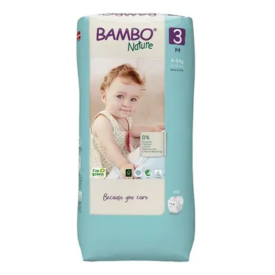 Bambo Nature 3 dětské plenky 4 - 8 kg 52 ks