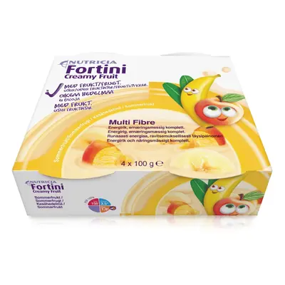 Fortini Creamy Fruit, roztok, letní ovoce, 4x100g