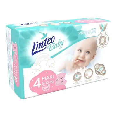 Dětské plenky LINTEO BABY PREMIUM MAXI 8-15kg 50ks