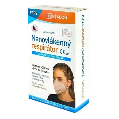 NANO M.ON nanovlákenný respirátor FFP2 tělový 10ks