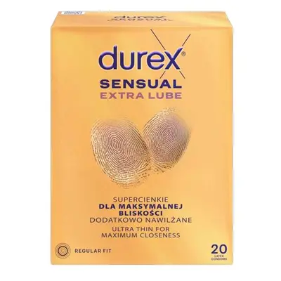 DUREX Sensual Extra Lube prezervativ 20ks