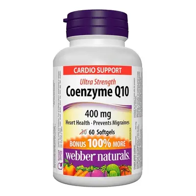 Webber Naturals Coenzyme Q10 400mg cps.60