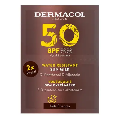 Dermacol Opalovací mléko voděodolné SPF50 2x15ml