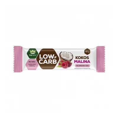 LOW CARB tyčinka kokos&malina 40g TOPNATUR