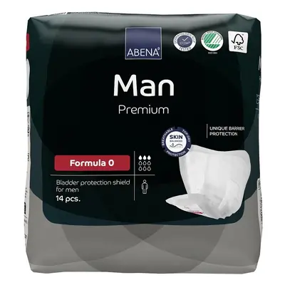 ABENA MAN PREMIUM FORMULA 0 VLOŽKY ABSORPČNÍ, PRO MUŽE, 300ML, 14KS