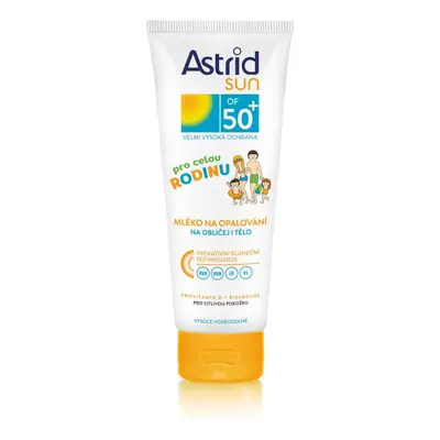 Astrid SUN rodinné opalovací mléko SPF50+ 250ml