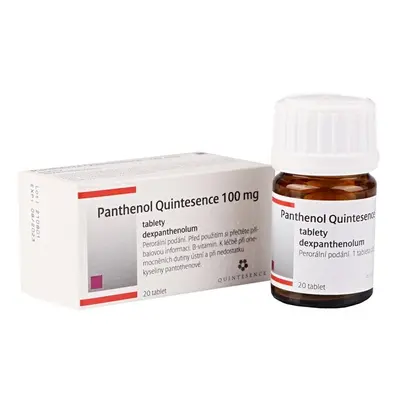 PANTHENOL QUINTESENCE 100MG TBL NOB 20