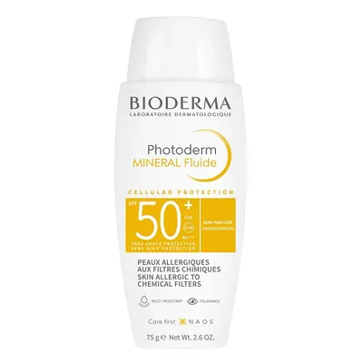 BIODERMA Photoderm MINERAL fluid na opalování bez chemických filtrů SPF 50+ 75 g