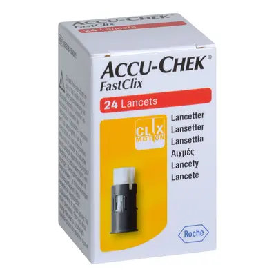 LANCETY ACCU-CHEK FASTCLIX 24 LANCETY PRO ODBĚR KAPILÁRNÍ KRVE, V ZÁSOBNÍCÍCH PO