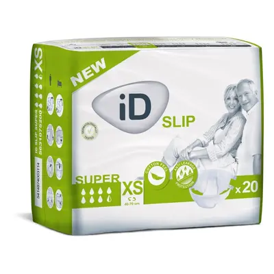 KALHOTKY ABSORPČNÍ ID SLIP X-SMALL-SUPER BOKY 40-70CM,1550ML,PRODYŠNÉ,14KS