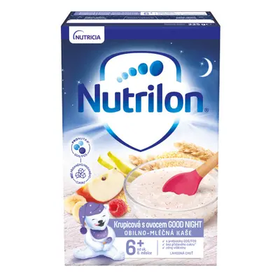 Nutrilon Obilno-mléčná krupicová kaše s ovocem Good Night 225g 6M+