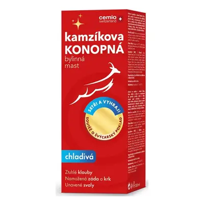 Cemio Kamzíkova konopná mast chladivá 200ml dárek