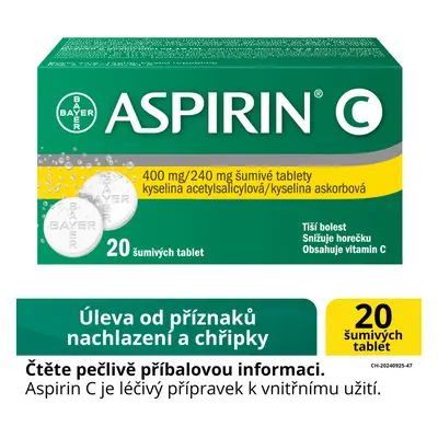 ASPIRIN C 400MG/240MG TBL EFF 20