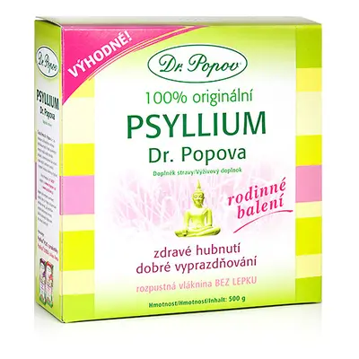 Dr.Popov Psyllium indická rozpustná vláknina 500g