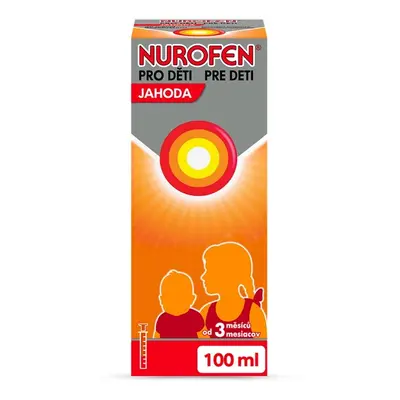 NUROFEN PRO DĚTI JAHODA 20MG/ML POR SUS 100ML II