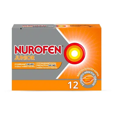 NUROFEN JUNIOR POMERANČ 100MG CPS MDM 12