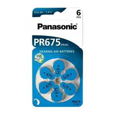 Panasonic PR675(PR44) baterie do naslouchadel 6ks