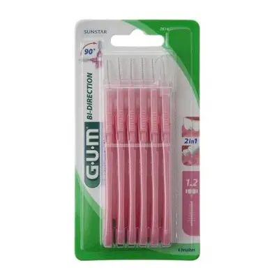 GUM mez.kart.BI-DIRECTION Růž.1.2mm 6ks G2614M6