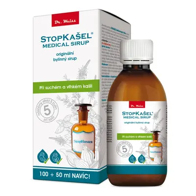 STOPKAŠEL Medical sirup Dr. Weiss 100+50ml NAVÍC