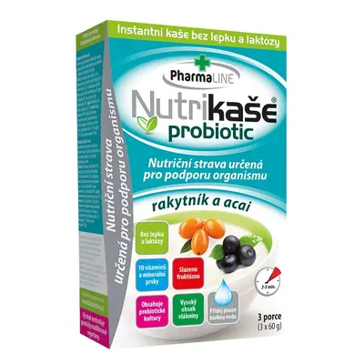 Nutrikaše probiotic rakytník a acai 3x60g