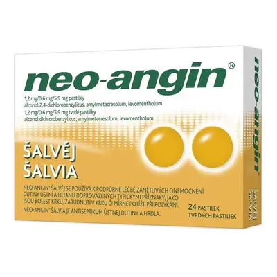 NEO-ANGIN ŠALVĚJ 1,2MG/0,6MG/5,9MG PAS 24