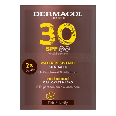 Dermacol Opalovací mléko voděodolné SPF30 2x15ml