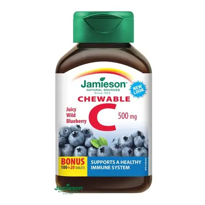 JAMIESON Vitamín C 500mg borůvka cucací tbl.120