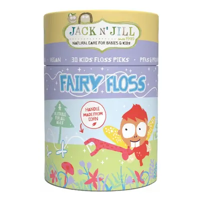 Jack N' Jill Dentální nit Fairy Floss s rukojetí pro děti 30ks