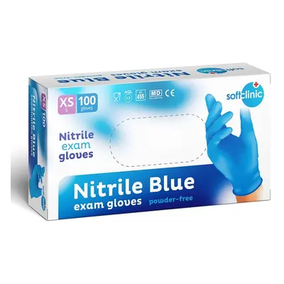 SOFTCLINIC Rukavice Nitril nepudr. modré XS 100 ks