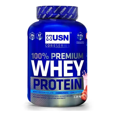 USN 100% Whey Protein Premium 2280 g jahoda se smetanou