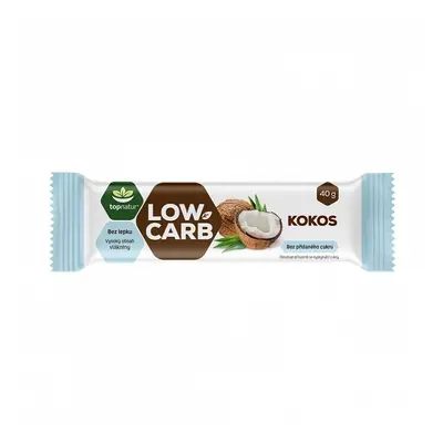 LOW CARB tyčinka kokos 40g TOPNATUR