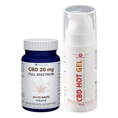 CBD 20mg Full Spectrum tob.30+15+ CBD Hot gel 75ml