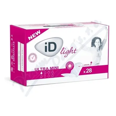 VLOŽKY ABSORPČNÍ ID LIGHT ULTRA MINI 100ML,COTTON FEEL,28KS