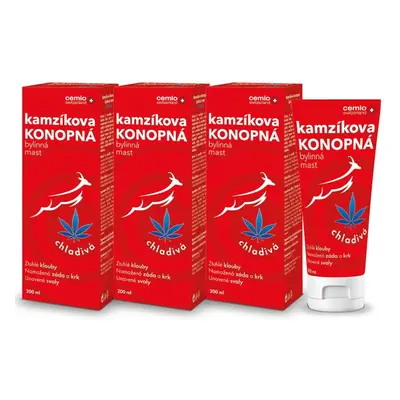 Cemio Kamzíkova konopná mast chladivá 200ml - balení 3 ks