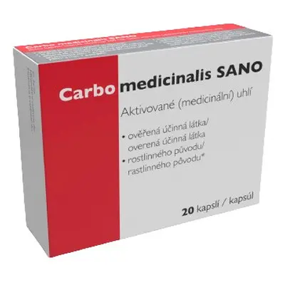 Carbo medicinalis SANO cps.20