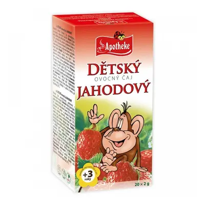 Apotheke Dětský ovocný čaj jahodový 20x2g