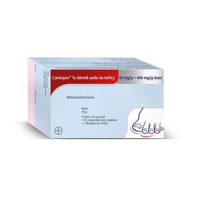 CANESPOR 1X DENNĚ SADA NA NEHTY 10MG/G+400MG/G UNG 10G+SADA