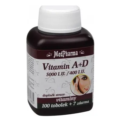 MedPharma Vitamín A+D (5000 I.U./400 I.U.) tob.107