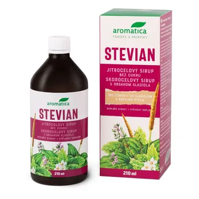 AROMATICA Stevian jitrocelový sirup bez cukru 210ml