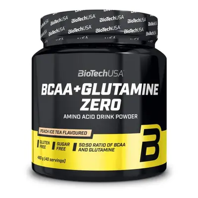 BioTech BCAA + Glutamine Zero 480 g peach ice tea