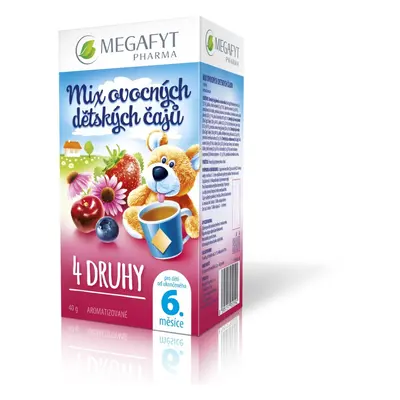 Megafyt MIX ovocných dětských čajů 20x2g