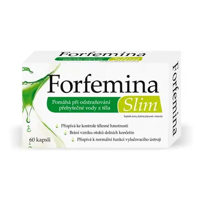 Naturprodukt Forfemina Slim na odvodnění těla a při hubnutí 60 cps.