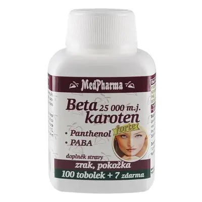 MedPharma Beta karot.25 000 m.j.Pant.+PABA tob.107