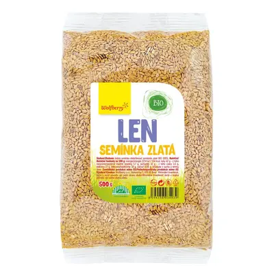 Len semínka zlatá BIO 500g Wolfberry