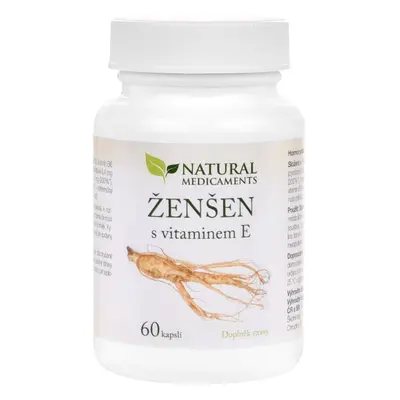 Natural Medicaments Ženšen+vitamín E cps.60