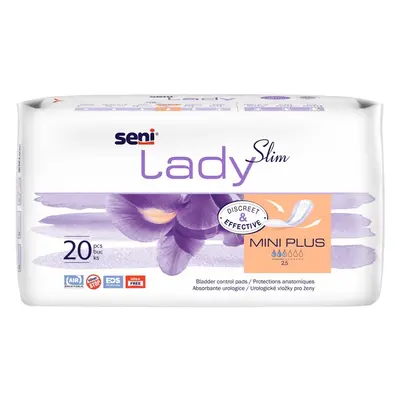 SENI LADY SLIM MINI PLUS inkontinenční vložky pro ženy, 20 ks, 10 x 22,5 cm