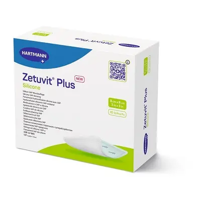 ZETUVIT PLUS SILICONE 8x8cm silikonové krytí bez lepivého okraje 10ks