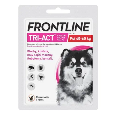 Frontline Tri-Act psi 40-60kg spot-on pipeta 1x6ml